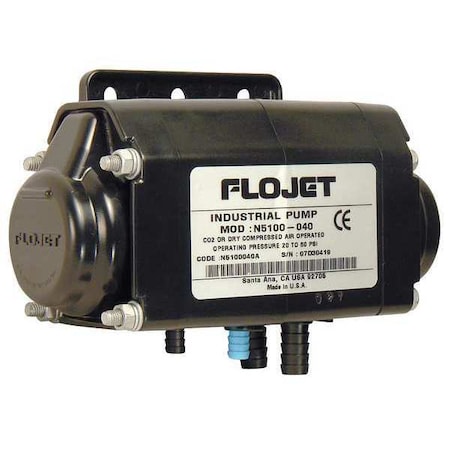 Double Diaphragm Pump, Acetal, Air Operated, Viton, 2.5 gpm GPM 120 Degrees F MPN:N5100020G