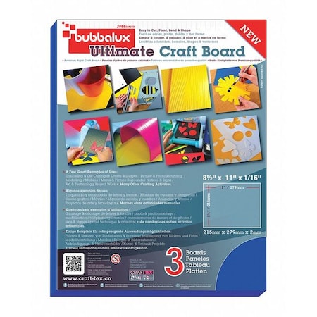 CraftTex Blue Pack of 6 Bubbalux - Letter Size MPN:FPBU118BL2