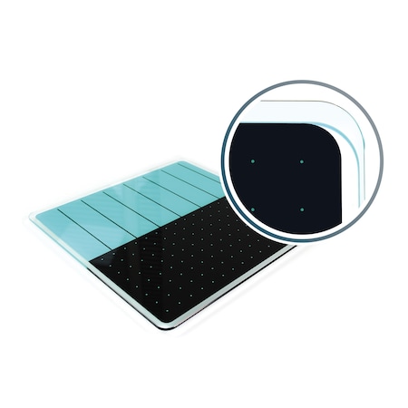 Board and wall fixing, 14 in, Tempered Glass Frame, Teal MPN:FCVGM1414TP