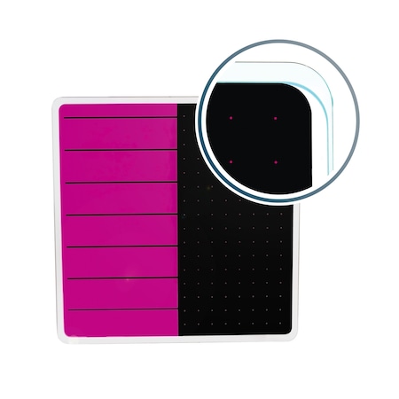 Board and wall fixing, 14 in, Tempered Glass Frame, Violet MPN:FCVGM1414VP
