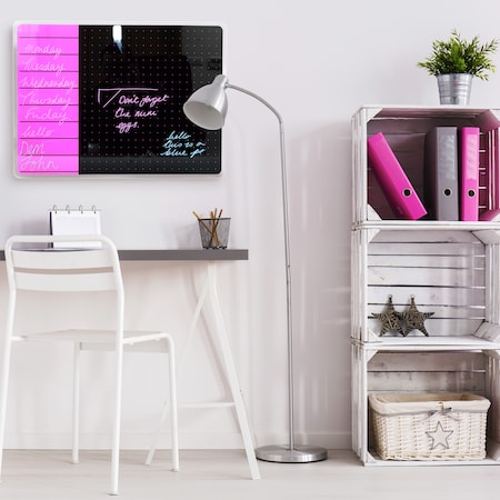 Board and wall fixing, 23 in, Tempered Glass Frame, Violet MPN:FCVGM1723VP