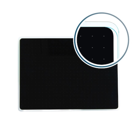 Board and wall fixing, 40 in, Tempered Glass Frame, Black MPN:FCVGM3040BG