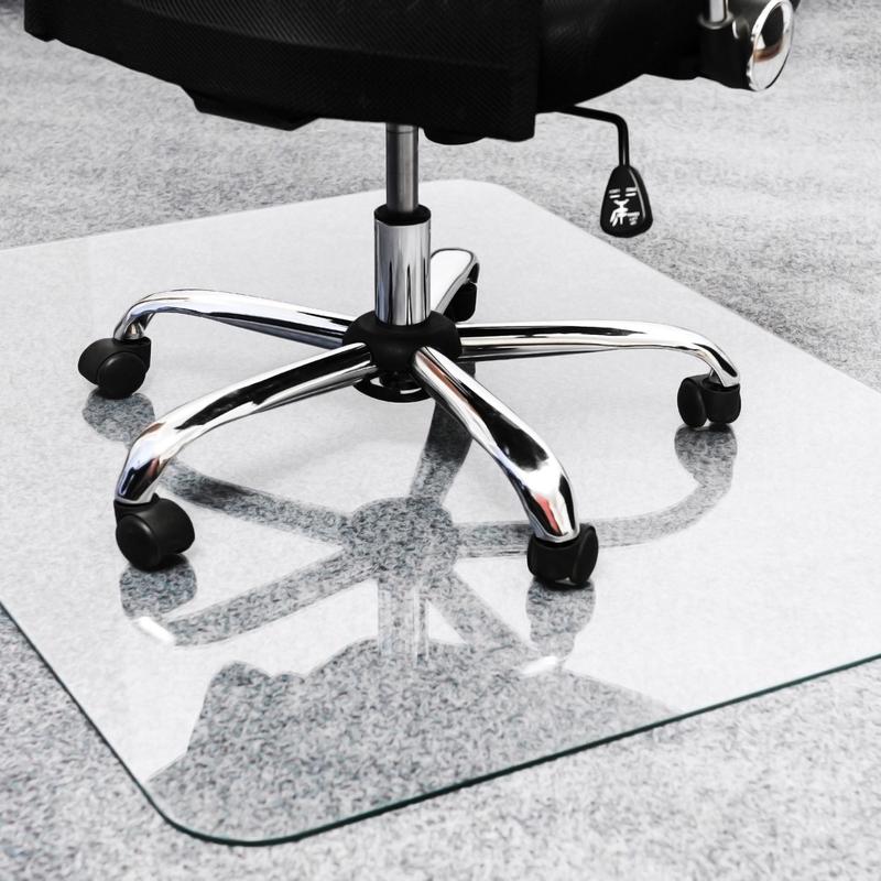Floortex Glaciermat 36in x 48in Glass Chair Mat for Hard Floors & Carpets MPN:123648EG