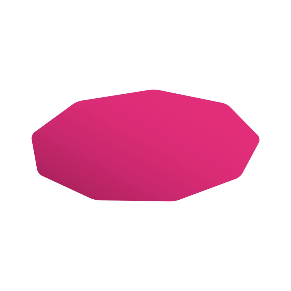 Floortex 9Mat Polycarbonate 9-Sided Gaming Chair Mat for Hard Floors, 38in x 39in, Pink MPN:FC121001009RC