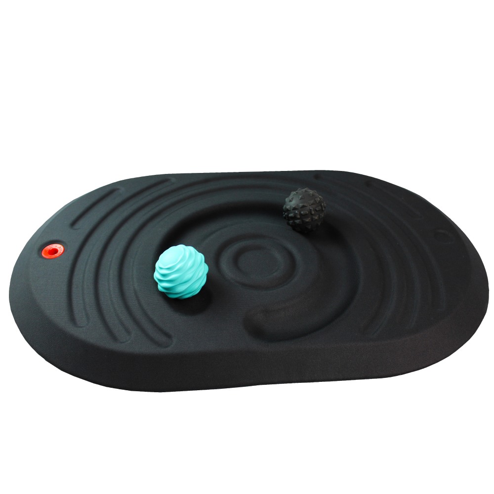 Floortex AFS-TEX Active Standing Platform with Foot Roller Balls, Black MPN:FCA2032PBK