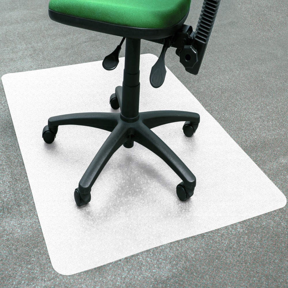 Floortex Cleartex Polypropylene Rectangular Foldable Chair Mat For Carpets, 46in x 57in, White MPN:NCMFLLGC0004