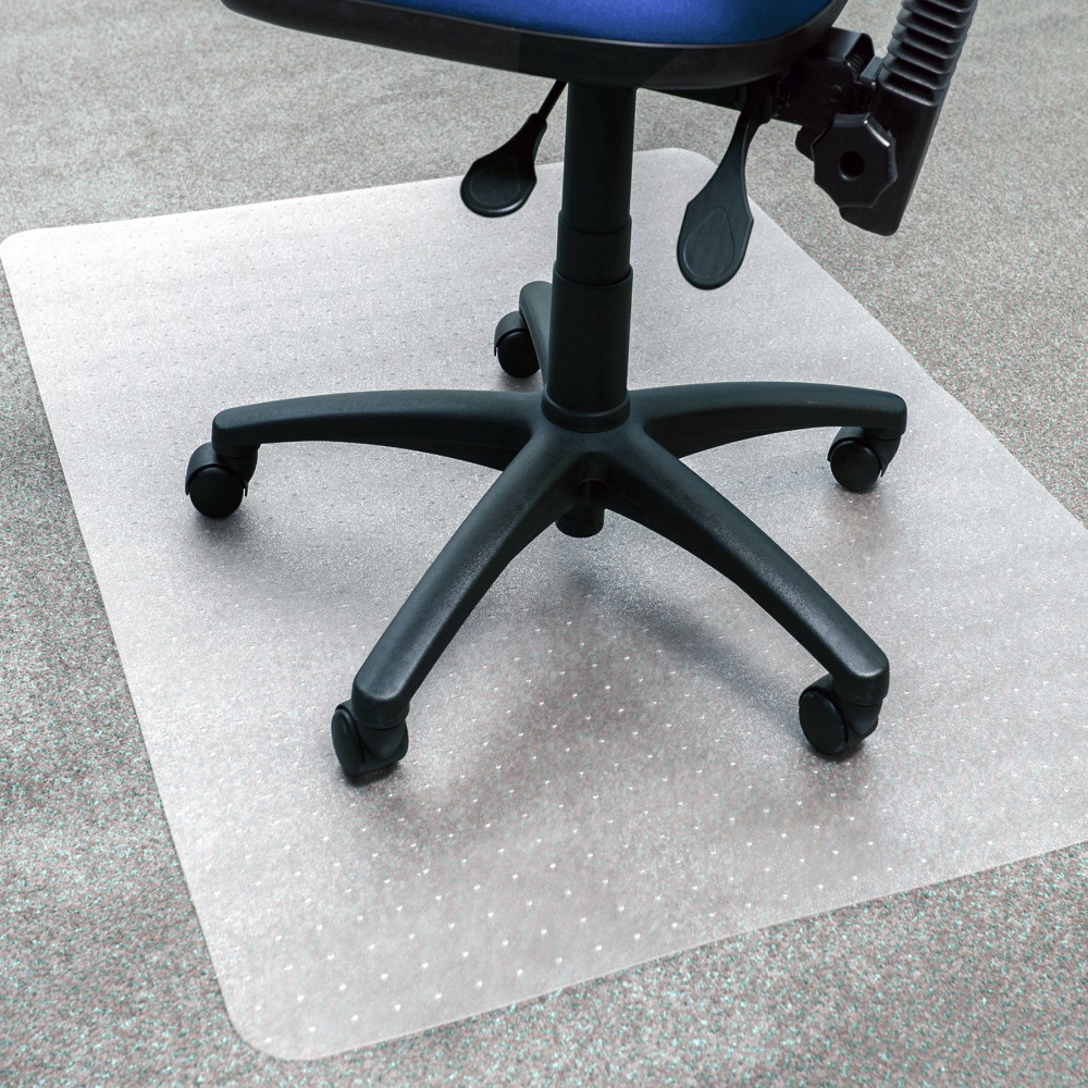 Floortex Ecotex BioPVC Chair Mat for Low Pile Carpets up to 1/4in Thick - 36in x 48in, Clear MPN:NRCMFLFG0002