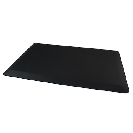 Antifatigue Mat, 24 in L x 16 in W, 0.8 in Thickness, Polyurethane with Polyester cover, Black MPN:CC1624BLK