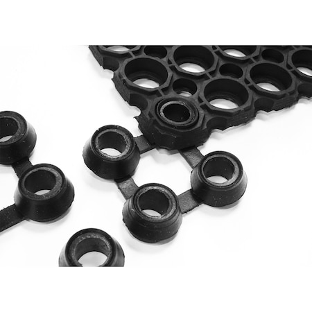Connectors, Plastic, 2 in Thick, Black, 4 in W x 4 in L MPN:FB4OCTOCON