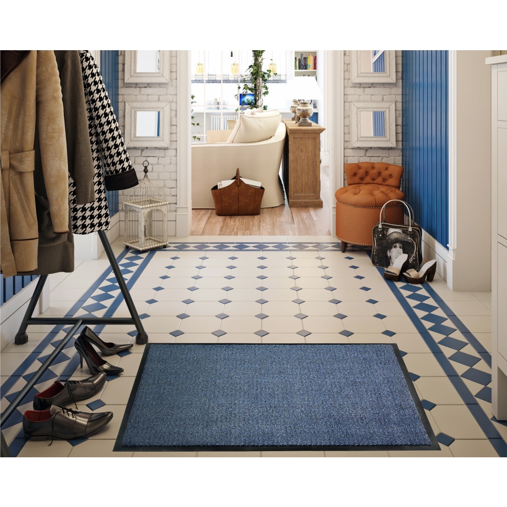 Floortex Doortex Advantagemat Door Mat, 24in x 36in, Blue MPN:FR46090DCBLV