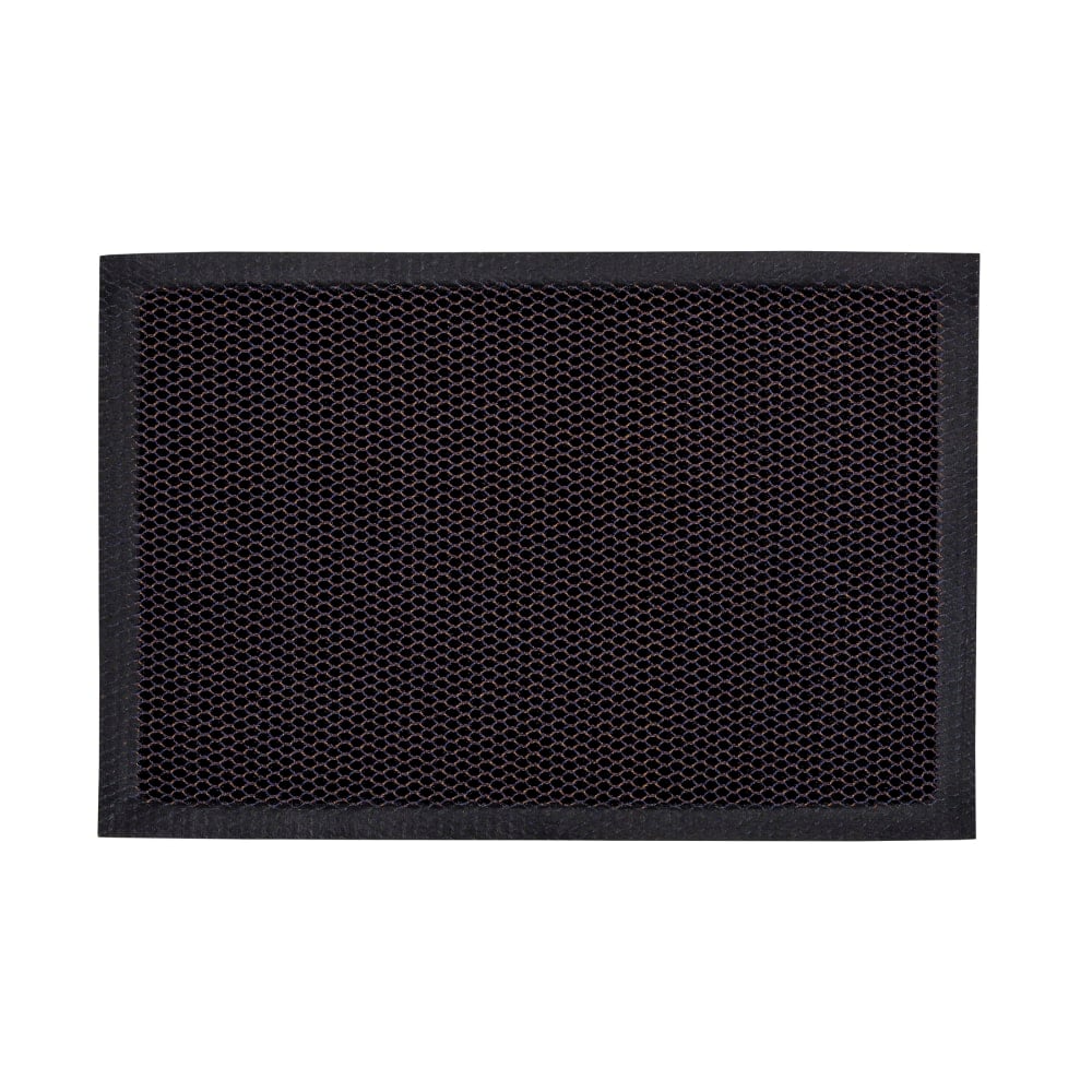 Floortex Doortex Meshmat Entrance Mat, 16in x 24in, Metallic Blue / Orange MPN:NREMFLYV0017