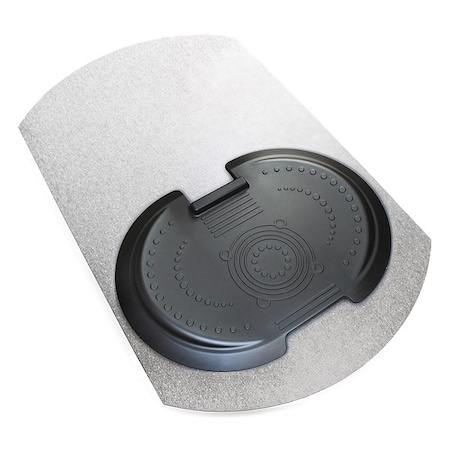 Chair Mat, Contoured, Without Floor, Clear MPN:FCA11S