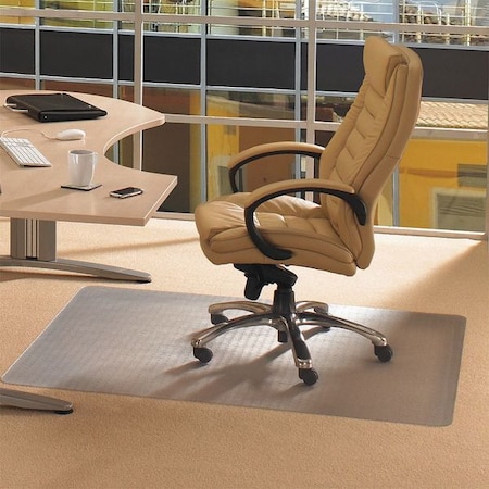 Advantagemat Vinyl Rectangular Chair Mat for Carpets up to 1/4