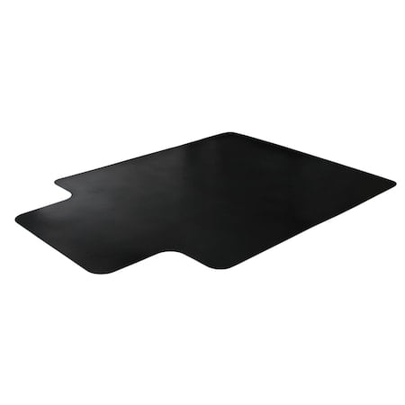 Advantagemat Black Vinyl Lipped Chair Mat for Carpets - 45