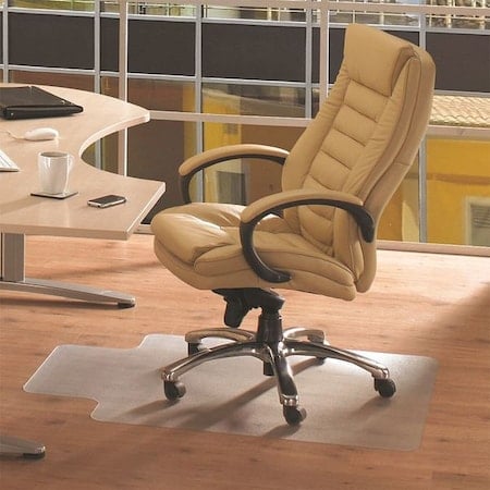 Advantagemat Vinyl Lipped Chair Mat for Hard Floor - 45
