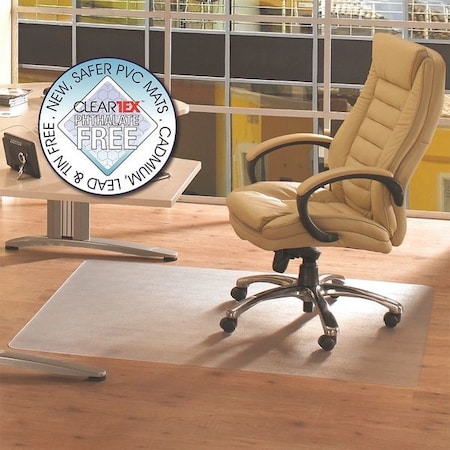 Advantagemat Phthalate Free Vinyl Rectangular Chair Mat for Hard Floor - 36