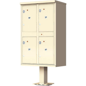 Valiant Outdoor Parcel Locker 4 Lockers Sandstone 1590T2SDAF