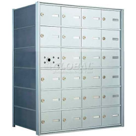 1400 Series Front Loading Horizontal Wall-Mounted Mailbox 23 Compartments Anodized Aluminum 140064A