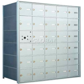1400 Series Front Loading Horizontal Wall-Mounted Mailbox 29 Compartments Anodized Aluminum 140065A