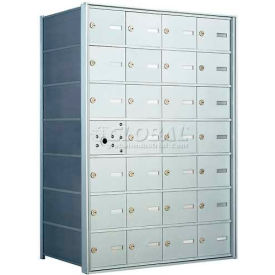 1400 Series Front Loading Horizontal Wall-Mounted Mailbox 27 Compartments Anodized Aluminum 140074A