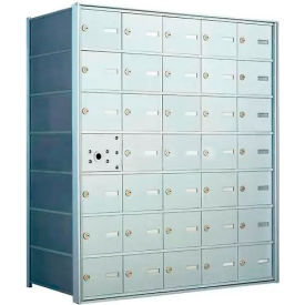 1400 Series Front Loading Horizontal Wall-Mounted Mailbox 34 Compartments Anodized Aluminum 140075A