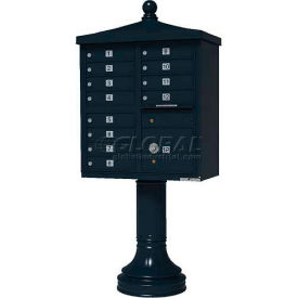 Vital Cluster Box Unit w/Vogue Traditional Accessories 12 Unit & 1 Parcel Locker Black 1570-12V2BK