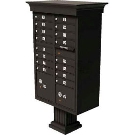 Vital Cluster Box Unit w/Vogue Classic Accessories 16 Unit & 2 Parcel Lockers Dark Bronze 1570-16VDB