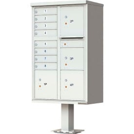 Vital Cluster Box Unit 8 Mailboxes & 4 Parcel Lockers Postal Grey 1570-8T6AF