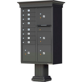Vital Cluster Box Unit w/Vogue Classic Accessories 8 Mailboxes & 4 Parcel Lockers Dark Bronze 1570-8T6VDBAF