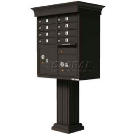 Vital Cluster Box Unit w/Vogue Classic Accessories 8 Unit & 2 Parcel Lockers Dark Bronze 1570-8VDB