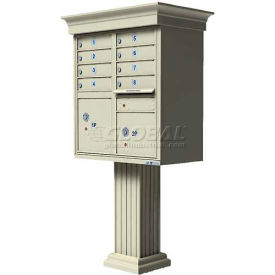 Vital Cluster Box Unit w/Vogue Classic Accessories 8 Unit & 2 Parcel Lockers Sandstone 1570-8VSD