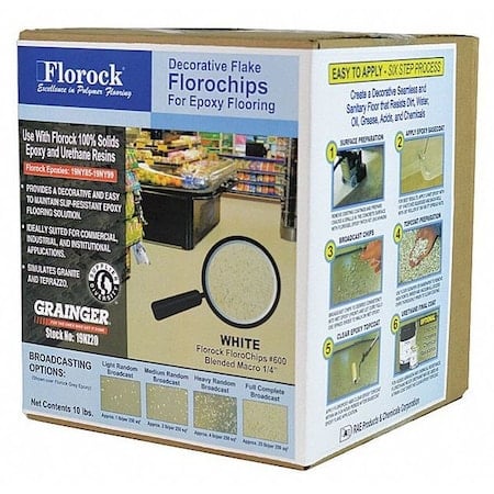 Floor Flake, 10 lb., White MPN:600
