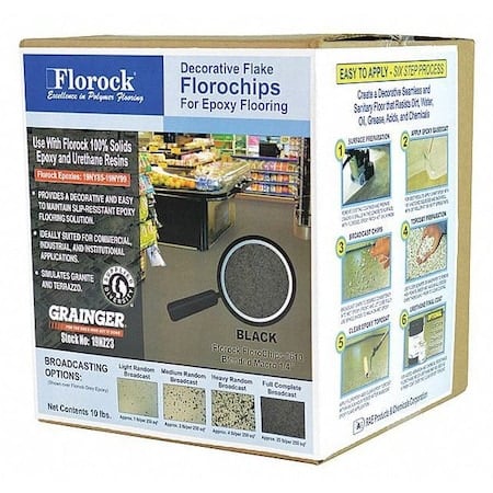 Floor Flake, 10 lb., Black MPN:610