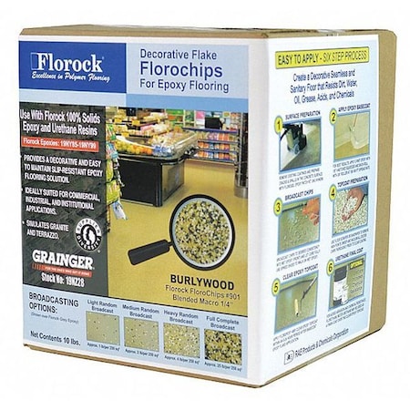 Floor Flake, 10 lb., Burlywood MPN:901