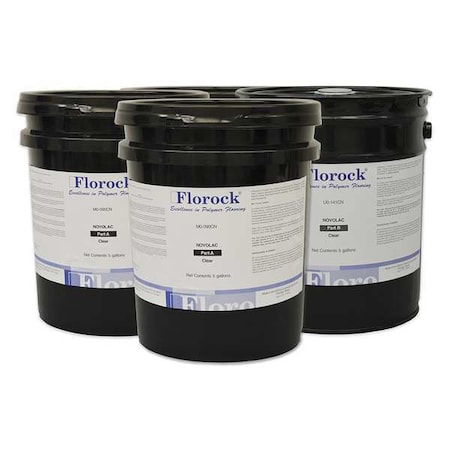 25 gal Floor Resin 4700 Kit, Gloss Finish, Clear, 100% Solid Base MPN:M0-090CN/U0-141CN