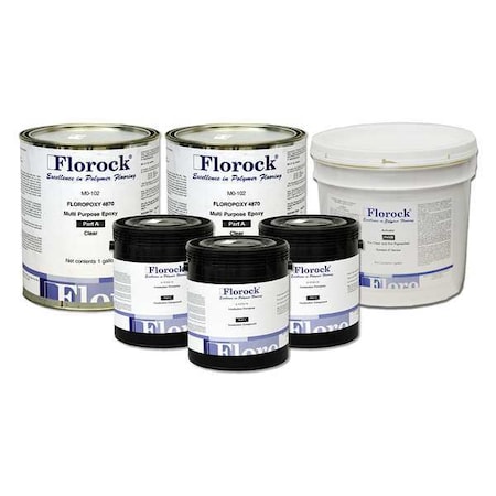 3.65 gal Floor Resin 4700 Kit, Gloss Finish, Opaque, 100% Solid Base MPN:M8-207KT