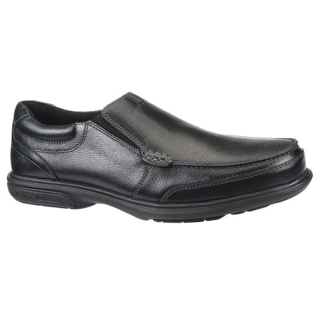 Men's Loafer Shoe, Steel Toe, Leather Upper, Rubber Outsole, Slip On, Black, 7 1/2 EEE MPN:FE2020