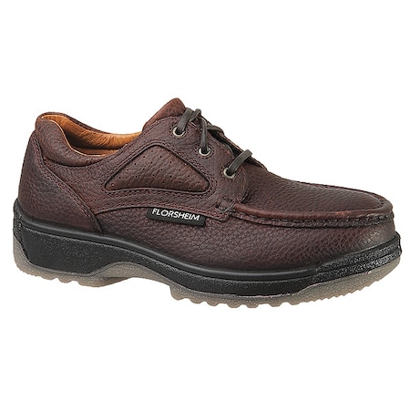 Women's Oxford Shoe, Composite Toe, Leather Upper, TPU Outsole, Lace Up, Dark Brown, 10 1/2 Medium MPN:FS240