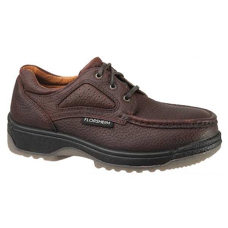Women's Oxford Shoe, Composite Toe, Leather Upper, TPU Outsole, Lace Up, Dark Brown, 10 1/2 Wide MPN:FS240
