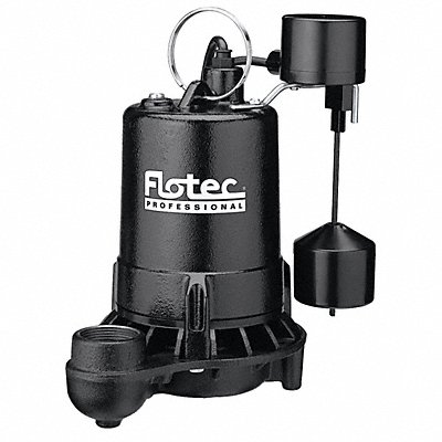 Sump Pump Cast Iron Vert. Switch 1/2HP MPN:E50VLT