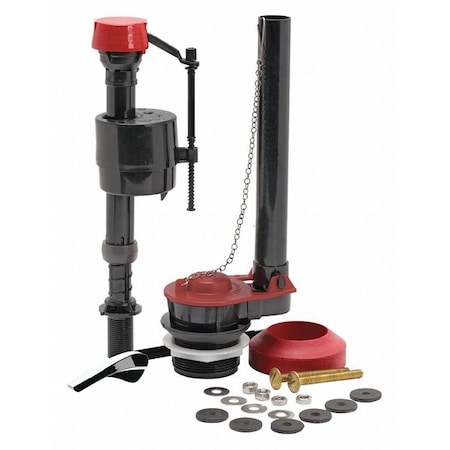 Universal Toilet Repair Kit, 1.8 gpf, 7/8 in Spud Connection, Single Flush, Rubber MPN:Pro 45K