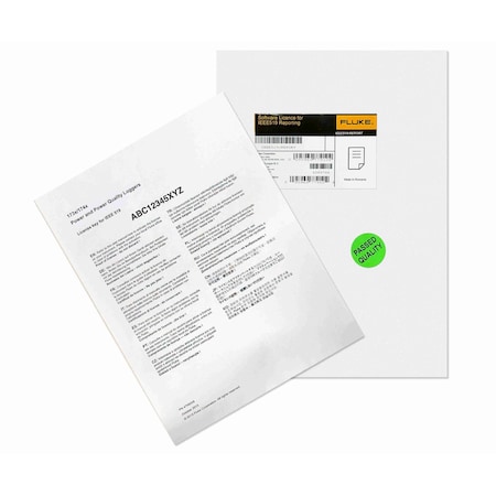 Software License For IEEE519 Reporting MPN:IEEE519/REPORT