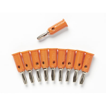 BananaPlug, Orange, 5000V, 15A, 11/2in, PK10 MPN:1325-3