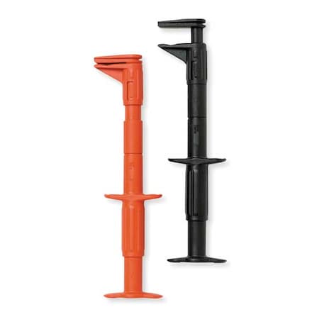 Heavy Duty Bus Bar Clip Set, CAT III 600V, Banana Jack, Black, Red MPN:AC87