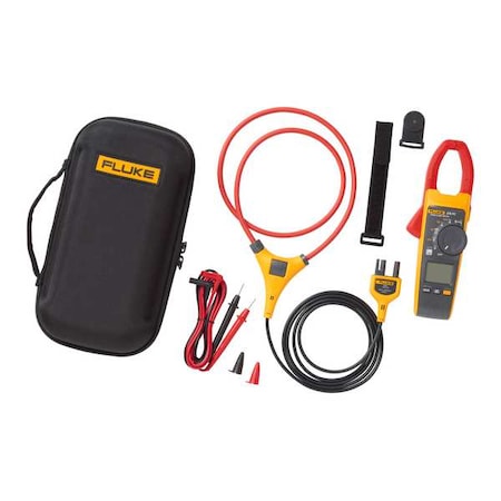 Digital Clamp Meter, LCD, 2, 500 A A, 1.3 in (34mm) Jaw Capacity MPN:FLK-376FC-IFLEX36