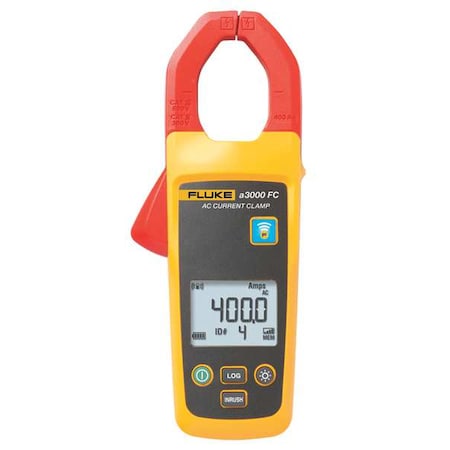 Digital Clamp Meter, LCD, 400 A, 1.3 in (33 mm) Jaw Capacity, CAT III 600V Safety Rating MPN:FLK-A3000FC