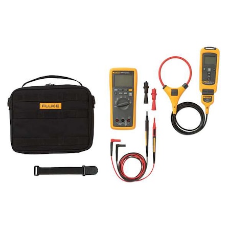 Wireless Clamp Meter Kit, LCD, 2, 500 A, 10.0 in (254 mm) Jaw Capacity MPN:FLK-A3001FC K