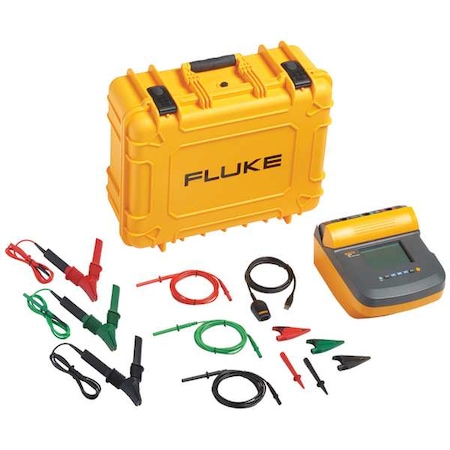 Megohmmeter Kit, 1550C, 5 kV, Battery Operated, Digital LCD, USB Data Logging MPN:FLUKE-1550C/KIT