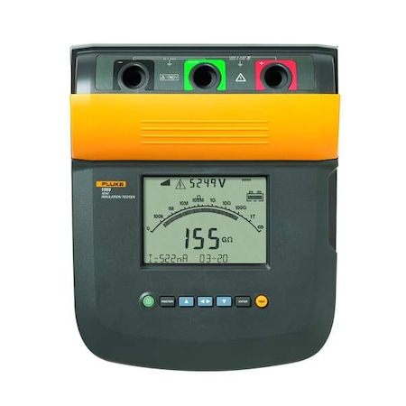 Megohmmeter, 10, 000V DC, Battery Operated, 5 Megaohm to 100 Gigohm, USB Data Logging MPN:FLUKE-1555