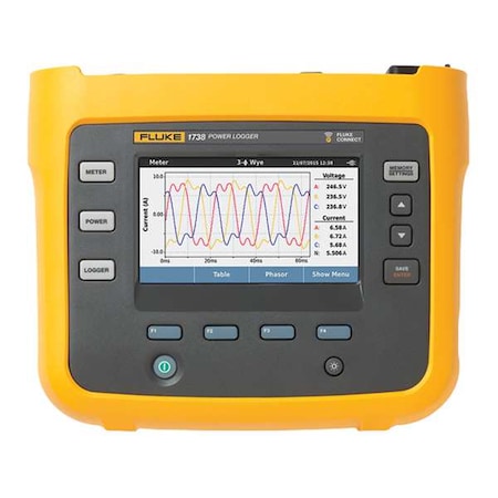 Power Logger Kit, 1738/EUS, 3-Phase, 4 Current Probes, 1, 500 A MPN:FLUKE-1738/EUS/WWG